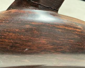 Carved Wooden Dolphin Sculpture in Dark Finish (5/7)