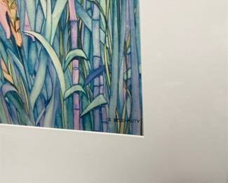 Sandy Delehanty “Irises” Framed Laser Print (2/3)