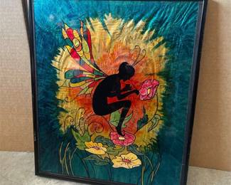 Framed Fairy Silhouette Foil-Backed Glass Picture (2/4)