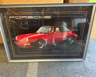 Framed Porsche 911 Targa Automotive Poster (2/2)