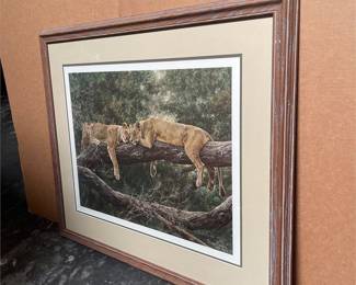 Simon Combes “Manyara Afternoon” Framed Limited Edition Print (4/5)