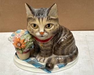 Anna-Perenna “Oliver’s Birthday” Porcelain Cat Figurine