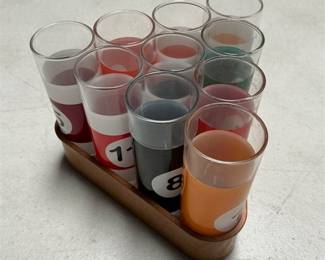 Luminarc Pool Parlor Shot Glasses with Rack (4/5)