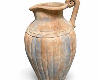 Pier 1 Imports Fluted Terracotta Floor Vase