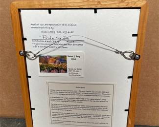 Susan J. Berg “Pride and Joy” Framed Giclée Print (4/4)