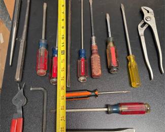 Assorted Hand Tools with Craftsman Screwdrivers (2/2)