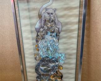 AMIA “Pole Cats” Framed Glass Window Panel (3/3)
