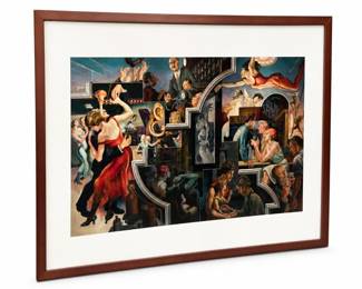 Thomas Hart Benton “City Activities with Dance Hall” Print