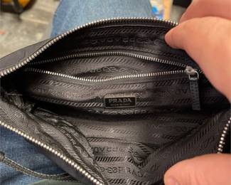 Prada BR1267 Tessuto Sirio Black Nylon Shoulder Bag (6/6)