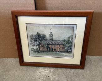 Williamsburg Capitol Framed Print After Josef Eidenberger (2/4)