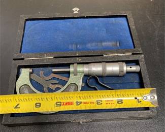 Helios 1–2 Inch Outside Micrometer with Case (3/4)