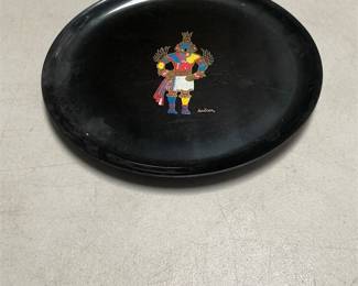 Couroc Hummingbird Kachina Round Serving Tray (2/6)