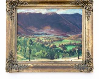 Dick Ovenden Signed Mountain Valley Landscape