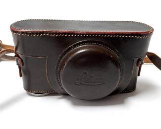 Leica IIIa 35mm Rangefinder Camera with Leather Case