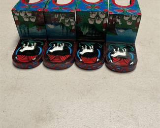 Hand-Painted Wooden Miniature Folk Art Chairs (4/5)