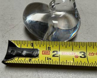 Steuben Crystal Cat Hand Cooler by Lloyd Atkins (6/6)