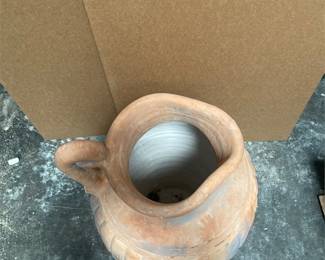Pier 1 Imports Fluted Terracotta Floor Vase (4/5)
