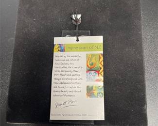 Janet Parr Impressions of NZ Tile & Chinese Decorative Plate (5/5)