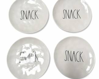 Rae Dunn “SNACK” Melamine Plates