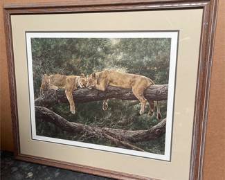 Simon Combes “Manyara Afternoon” Framed Limited Edition Print (2/5)