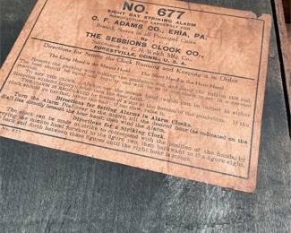 Sessions No. 677 Eight-Day Alarm Wall Clock (4/6)