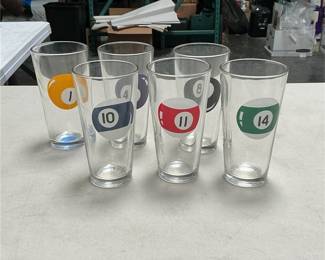 Libbey DuraTuff Billiard Ball Drinking Glasses (2/5)