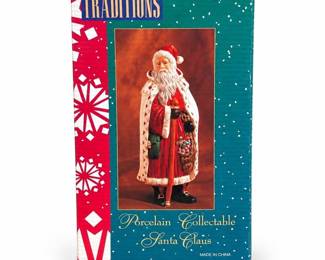 Traditions Porcelain Collectable Santa Claus Figure