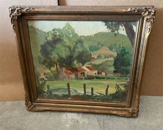 Dick Ovenden “Old Pioneer Hut” Oil on Canvas (2/4)