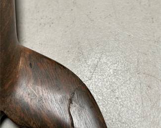 Carved Wooden Dolphin Sculpture in Dark Finish (7/7)