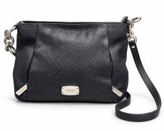 Michael Kors Black Pebbled Leather Crossbody Bag