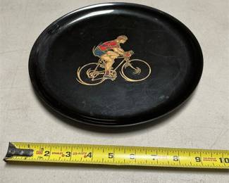Couroc of Monterey Round Cyclist Serving Tray (6/6)