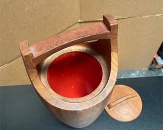 Dansk Congo Teak Ice Bucket with Lid (4/5)