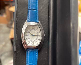 Gossip Blue-Strap Watch and Silver-Tone Bracelet Watch (3/4)
