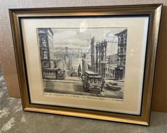 Pair of Framed San Francisco Scenic Prints (3/4)