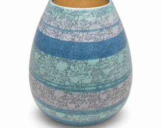 Madeline Originals California Banded Pottery Vase