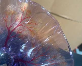 Kurt and Lynda Carlson Queen Head Art Glass Vase (7/7)