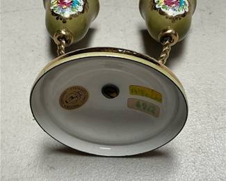 Steinböck-Email Floral Enamel Two-Light Candelabrum (2/5)