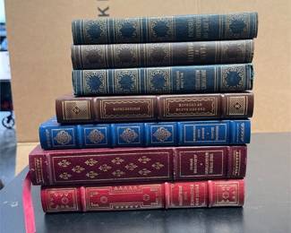 Classic Literature Books with Decorative Gilt Bindings