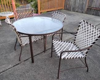 PATIO SET. WEATHERED. SUPER LOW PRICE