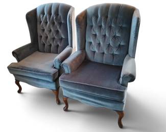 PAIROF WING CHAIRS. USED