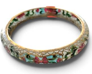 CHAMPLEVE' BANGLE BRACELET