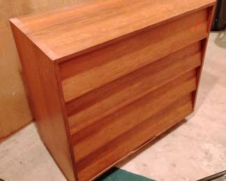 ONE OF TWO MID-CENTURY SOFTWOOD DRESSERS