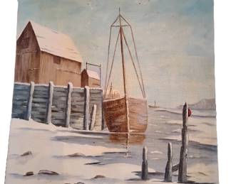 PAINTING ON CANVAS BOARD