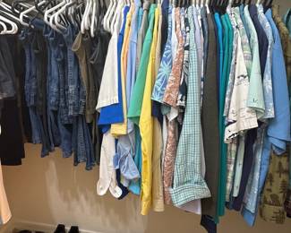 Colorful Shirts And Assorted Shoes
