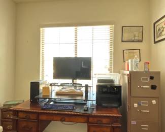 Office Desk And Filing Cabinet