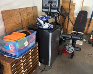 Garage Fitness Equipment And Storage