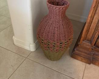 Tall Woven Decorative Vase