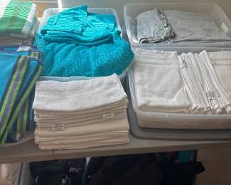 Folded Towels And Household Linens