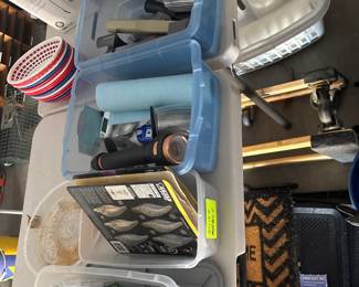 Painting Supplies And Hardware Bins