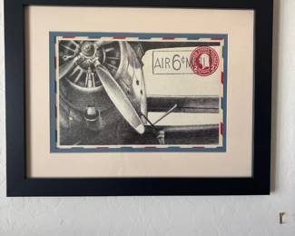 Aircraft Engine Framed Picture